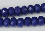 CCN155 15.5 inches 8*12mm faceted rondelle candy jade beads