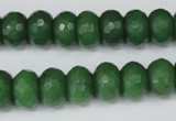 CCN156 15.5 inches 8*12mm faceted rondelle candy jade beads