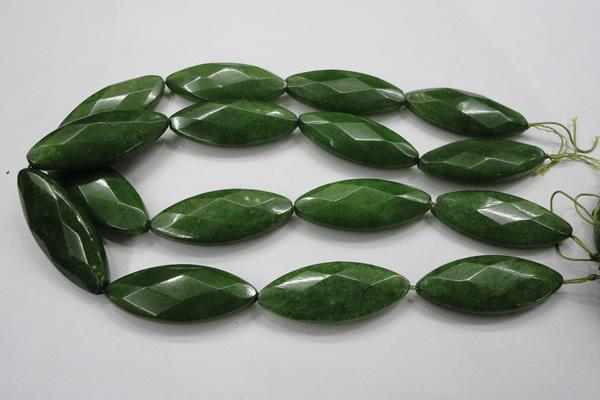 CCN1561 15.5 inches 20*48mm faceted marquise candy jade beads