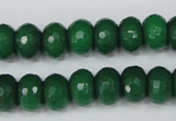 CCN157 15.5 inches 8*12mm faceted rondelle candy jade beads