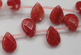 CCN1580 15.5 inches 10*14mm briolette candy jade beads wholesale