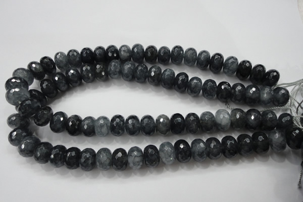 CCN1603 15.5 inches 10*14mm faceted rondelle candy jade beads