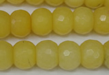 CCN161 15.5 inches 12*16mm faceted rondelle candy jade beads