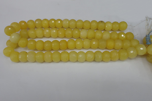 CCN161 15.5 inches 12*16mm faceted rondelle candy jade beads