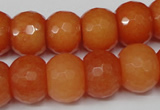 CCN162 15.5 inches 12*16mm faceted rondelle candy jade beads