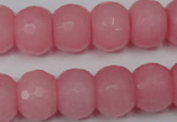 CCN163 15.5 inches 12*16mm faceted rondelle candy jade beads