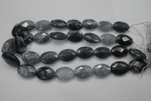 CCN1643 15.5 inches 18*25mm faceted oval candy jade beads