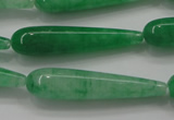 CCN1665 15.5 inches 8*40mm teardrop candy jade beads wholesale