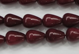 CCN1672 15.5 inches 10*14mm teardrop candy jade beads wholesale