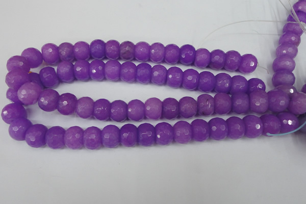 CCN168 15.5 inches 12*16mm faceted rondelle candy jade beads