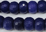 CCN173 15.5 inches 12*16mm faceted rondelle candy jade beads