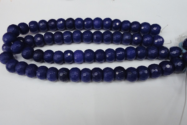 CCN173 15.5 inches 12*16mm faceted rondelle candy jade beads