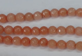 CCN1810 15 inches 4mm faceted round candy jade beads wholesale