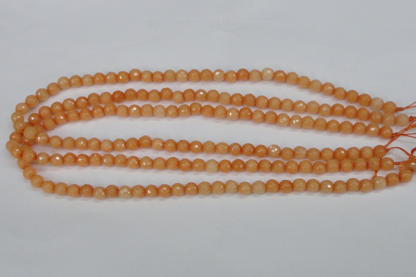 CCN1820 15 inches 4mm faceted round candy jade beads wholesale