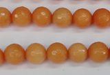 CCN1823 15 inches 10mm faceted round candy jade beads wholesale