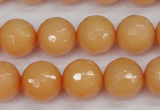 CCN1824 15 inches 12mm faceted round candy jade beads wholesale