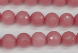 CCN1833 15 inches 10mm faceted round candy jade beads wholesale