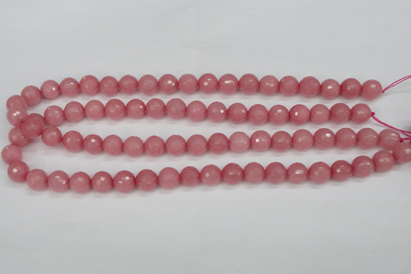 CCN1833 15 inches 10mm faceted round candy jade beads wholesale