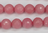 CCN1834 15 inches 12mm faceted round candy jade beads wholesale