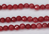 CCN1840 15 inches 4mm faceted round candy jade beads wholesale