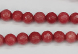 CCN1842 15 inches 8mm faceted round candy jade beads wholesale