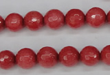 CCN1843 15 inches 10mm faceted round candy jade beads wholesale