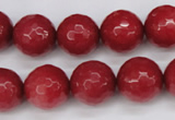 CCN1845 15 inches 14mm faceted round candy jade beads wholesale