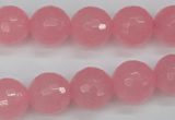 CCN1854 15 inches 12mm faceted round candy jade beads wholesale