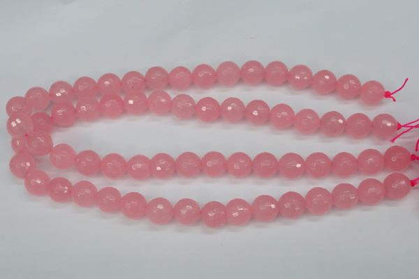 CCN1854 15 inches 12mm faceted round candy jade beads wholesale