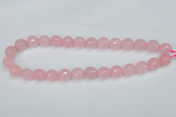 CCN1855 15 inches 14mm faceted round candy jade beads wholesale