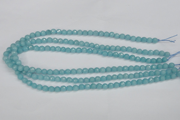 CCN1860 15 inches 4mm faceted round candy jade beads wholesale