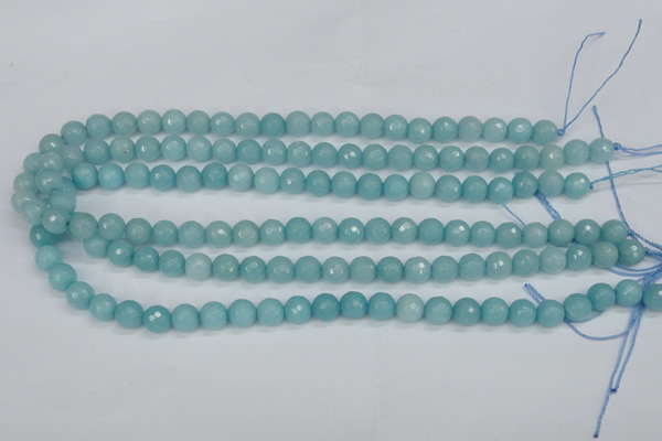 CCN1862 15 inches 8mm faceted round candy jade beads wholesale