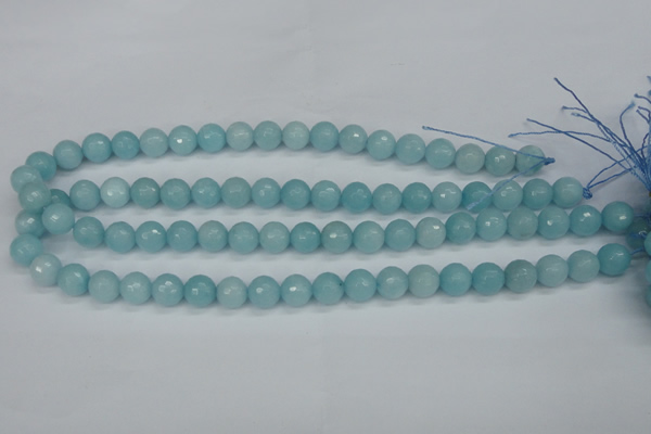 CCN1863 15 inches 10mm faceted round candy jade beads wholesale