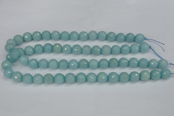 CCN1864 15 inches 12mm faceted round candy jade beads wholesale