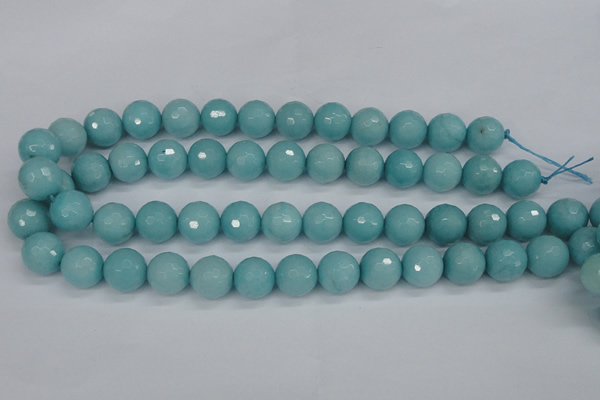 CCN1865 15 inches 14mm faceted round candy jade beads wholesale