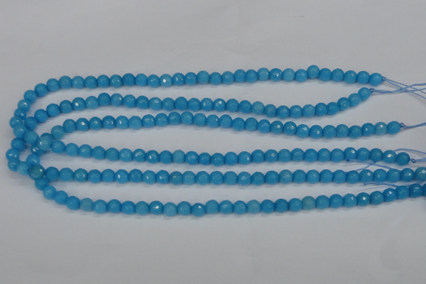 CCN1870 15 inches 4mm faceted round candy jade beads wholesale