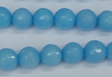 CCN1873 15 inches 10mm faceted round candy jade beads wholesale