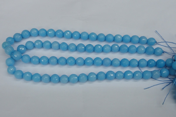 CCN1873 15 inches 10mm faceted round candy jade beads wholesale