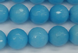 CCN1875 15 inches 14mm faceted round candy jade beads wholesale