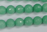 CCN1883 15 inches 10mm faceted round candy jade beads wholesale