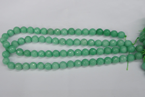 CCN1883 15 inches 10mm faceted round candy jade beads wholesale