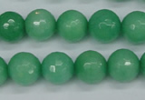 CCN1884 15 inches 12mm faceted round candy jade beads wholesale