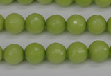 CCN1903 15 inches 10mm faceted round candy jade beads wholesale