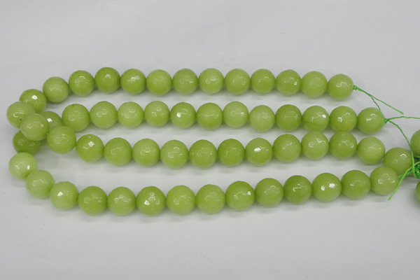 CCN1905 15 inches 14mm faceted round candy jade beads wholesale