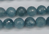 CCN1914 15 inches 12mm faceted round candy jade beads wholesale