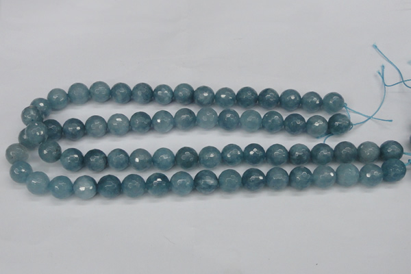 CCN1914 15 inches 12mm faceted round candy jade beads wholesale