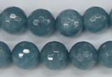 CCN1915 15 inches 14mm faceted round candy jade beads wholesale