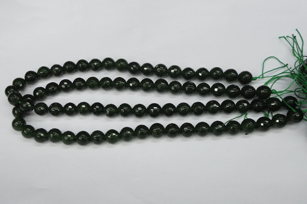 CCN1923 15 inches 10mm faceted round candy jade beads wholesale