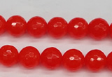 CCN1953 15 inches 10mm faceted round candy jade beads wholesale