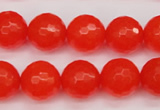 CCN1955 15 inches 14mm faceted round candy jade beads wholesale